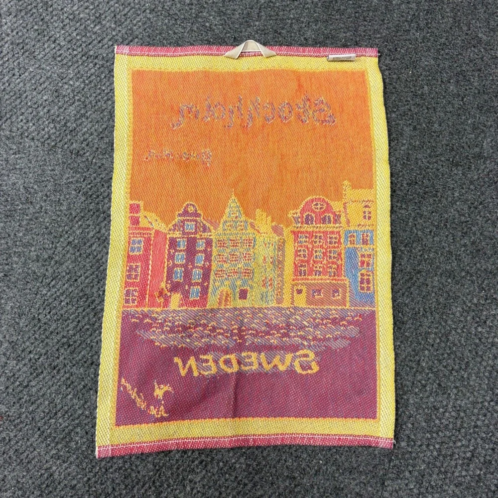 Ekelund Stockholm Sweden Organic Cotton Tea Towel Gamla Stan Asa Norberg Woven